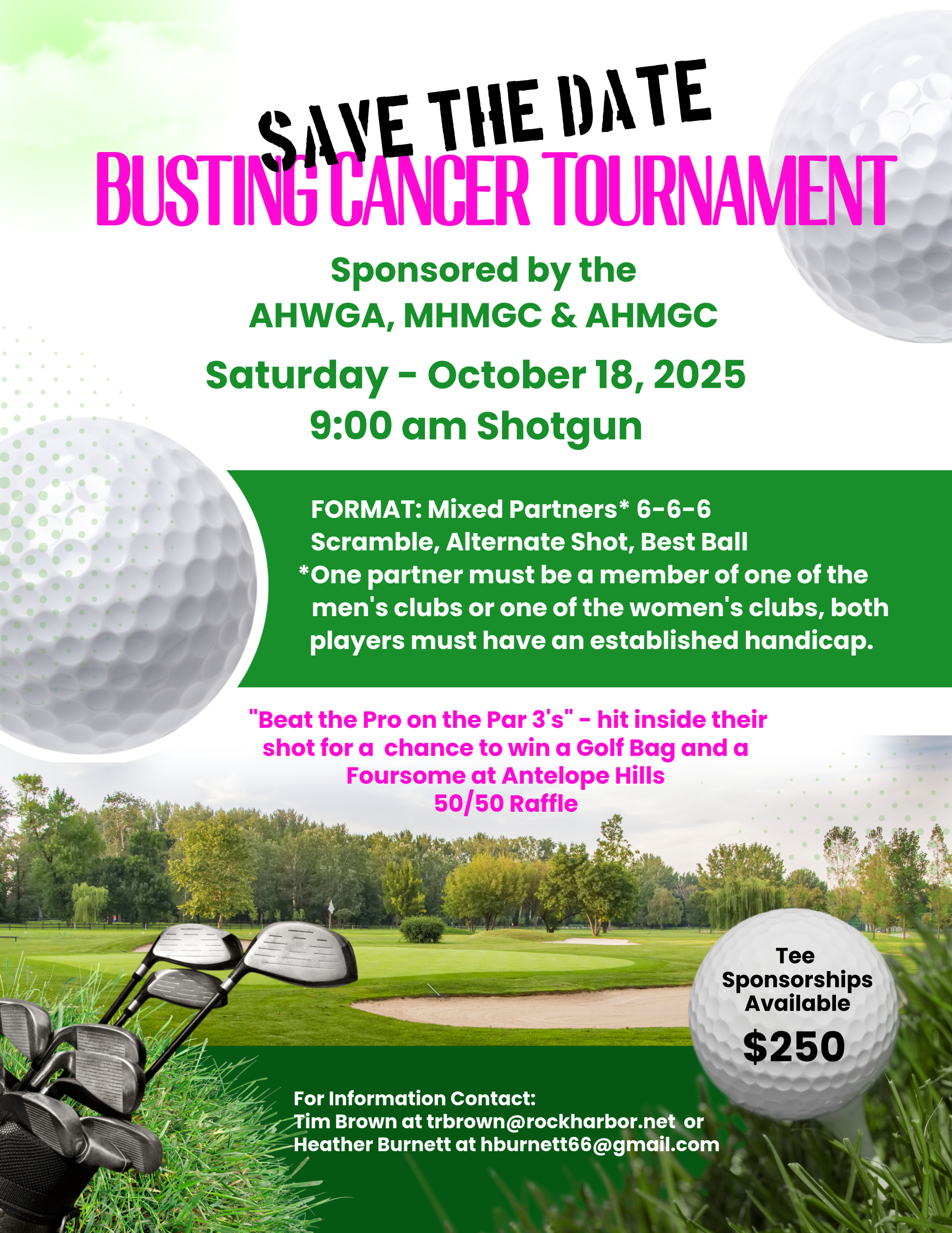White Modern  Minimal Charity Golf Tournament Flyer (us Letter) (2)